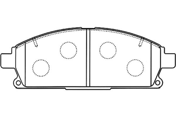 KAVO PARTS Bremžu uzliku kompl., Disku bremzes BP-6569